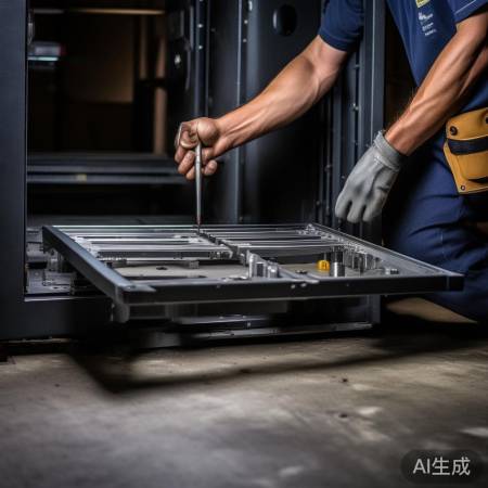 拆卸金属框螺丝