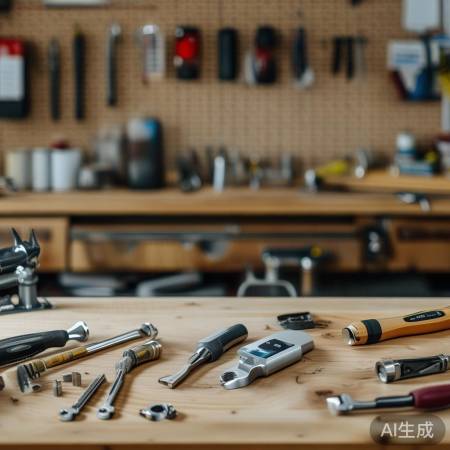 准备安装工具：螺丝刀、扳手、锤