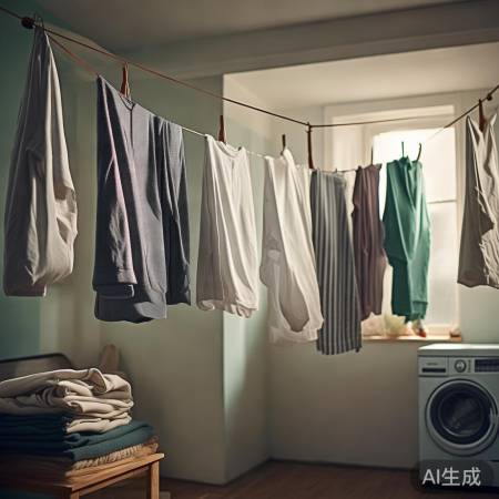 晾干衣物防细菌