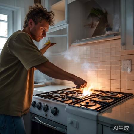 燃气异常，快关火通风！
