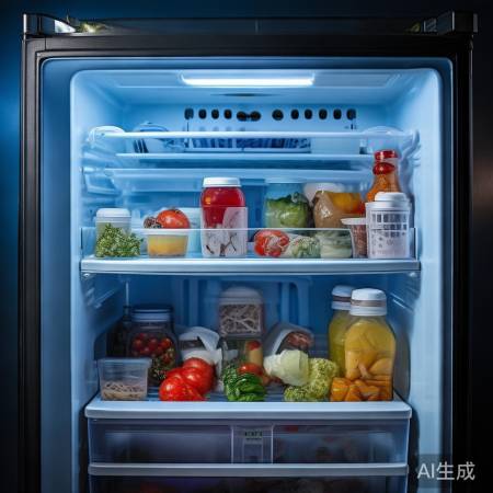 冰箱内部摆放失衡