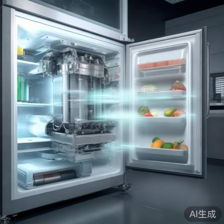 冰箱冷冻声源于压缩机振动