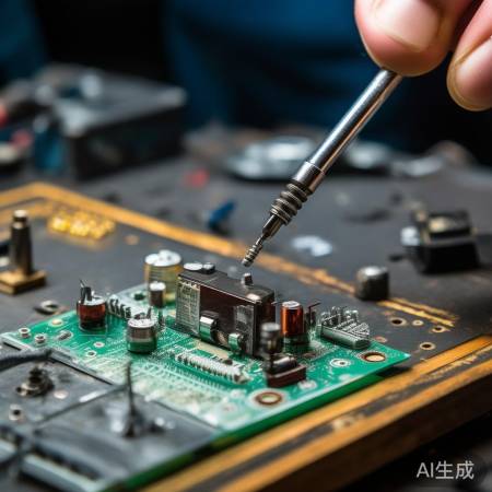 更换电容器，方向固定。