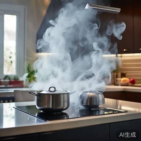 集成灶吸力强，厨房清爽如初