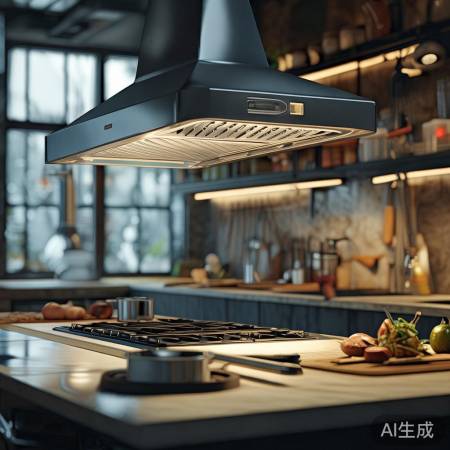 “复古抽油烟机，轻松厨房时尚”
