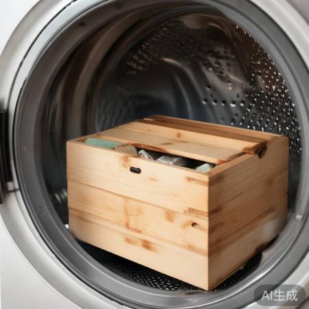 茶叶盒勿装满，防损坏洗衣机