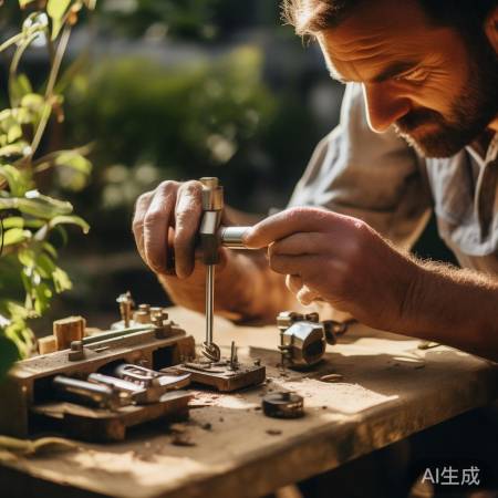 周末午后，手艺人修锁时光