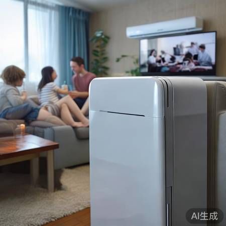 “美的空调，清凉一夏，10米送