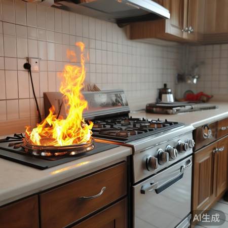 确保安全距离，远离易燃物