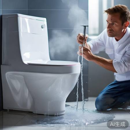 安装不当，马桶喷水不稳