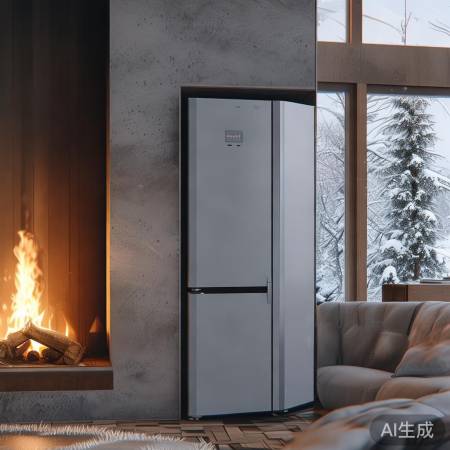 客厅冰箱摆放，风水生活点缀