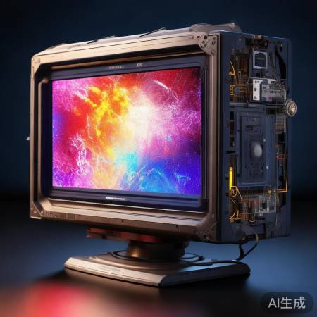 “CRT显色靠聚焦与特殊材料”