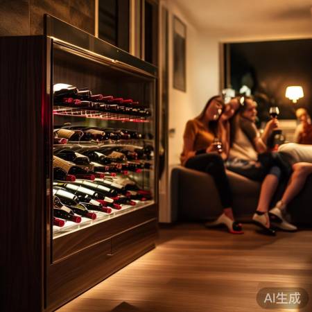 斜摆酒柜，客厅风景线