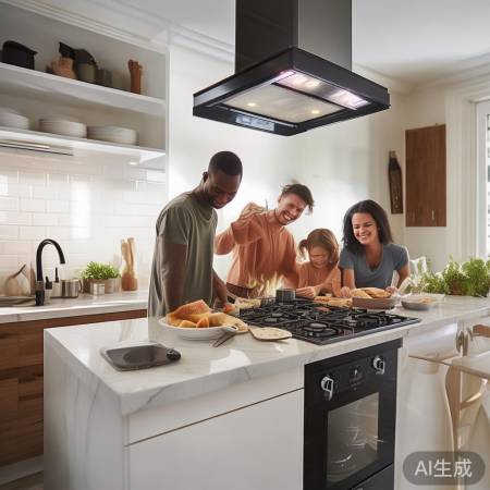 油烟机支架自动关，烹饪无忧乐无