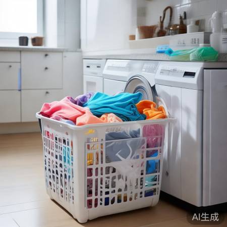 “洗衣机内衣物，洗衣液待加入”