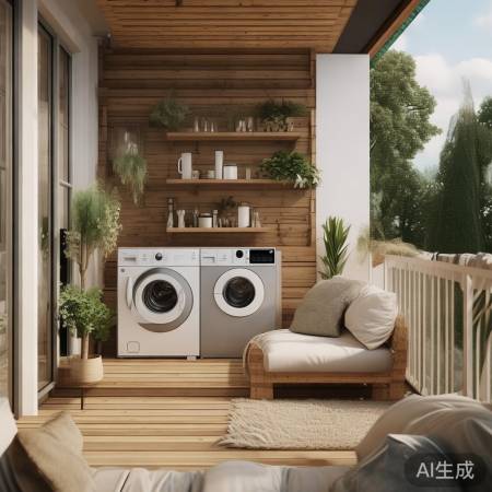 阳台洗衣机舒适布局