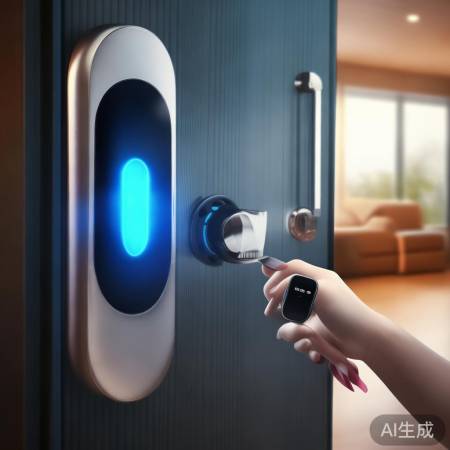 “安全防丢指纹锁手环”